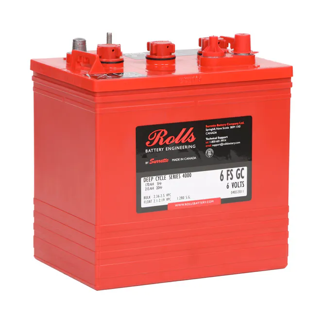 Hovedbilde ROLLS 6-FS-GC Deep Cycle Batteri 6V 215AH (259x181x279mm)