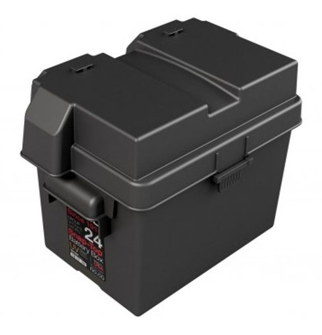 Hovedbilde Batterikasse 280x200x215mm (innvendig) plast liten