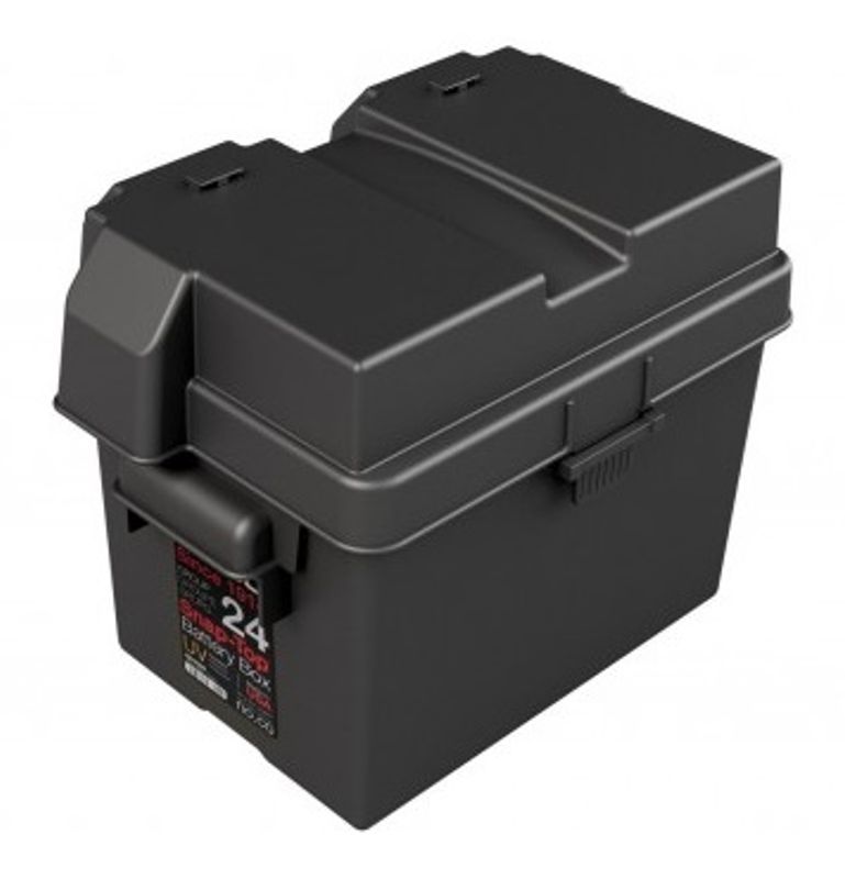 Batterikasse 280x200x215mm (innvendig) plast liten