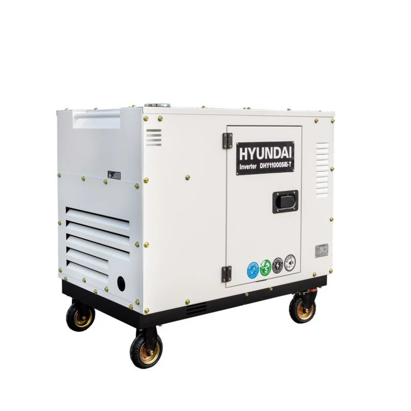 HYUNDAI DHY11000SEi-T Diesel Inverter Strømaggregat 8000W - Elektrisk start - 400V/230V - ATS