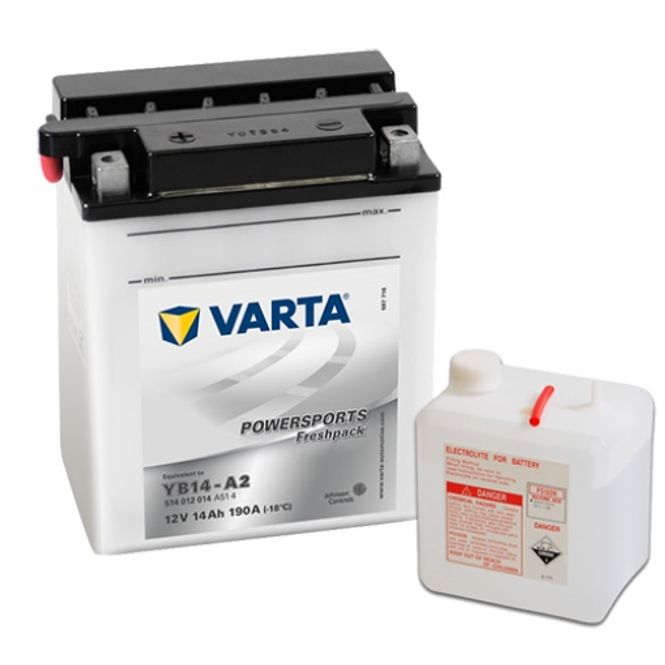 Hovedbilde  VARTA YB14-A2 MC Batteri 12V 14AH 190CCA (136x91x168mm) +venstr