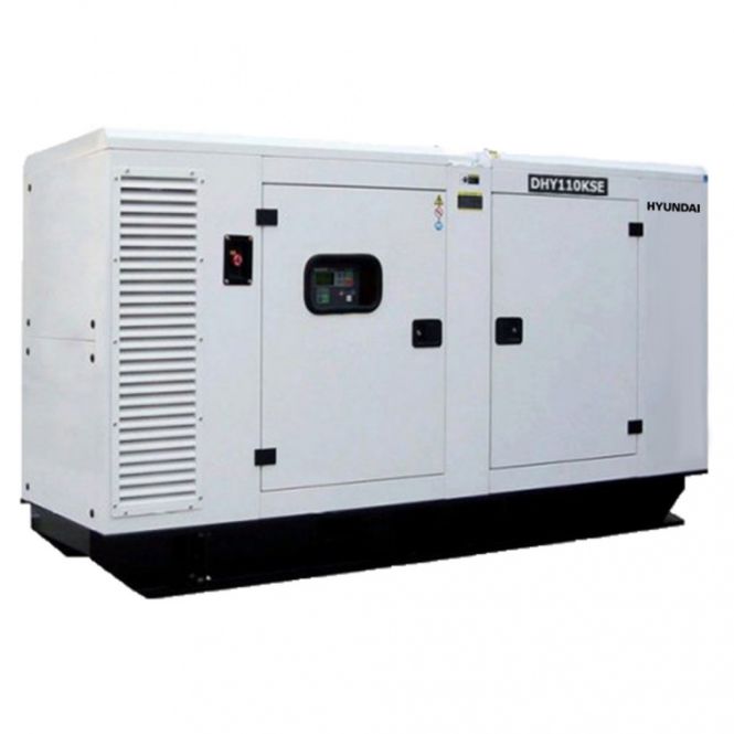 Hovedbilde HYUNDAI DHY110KSE Diesel aggregat 109kVA 400V 3-Fas Vannkjølt