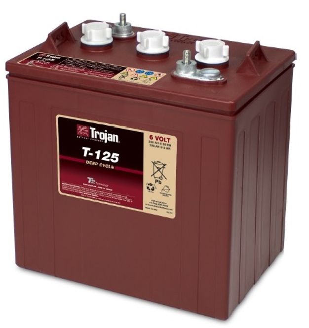 Hovedbilde TROJAN Deep Cycle Traksjonsbatteri 6V 240AH (262x181x283mm) +dia