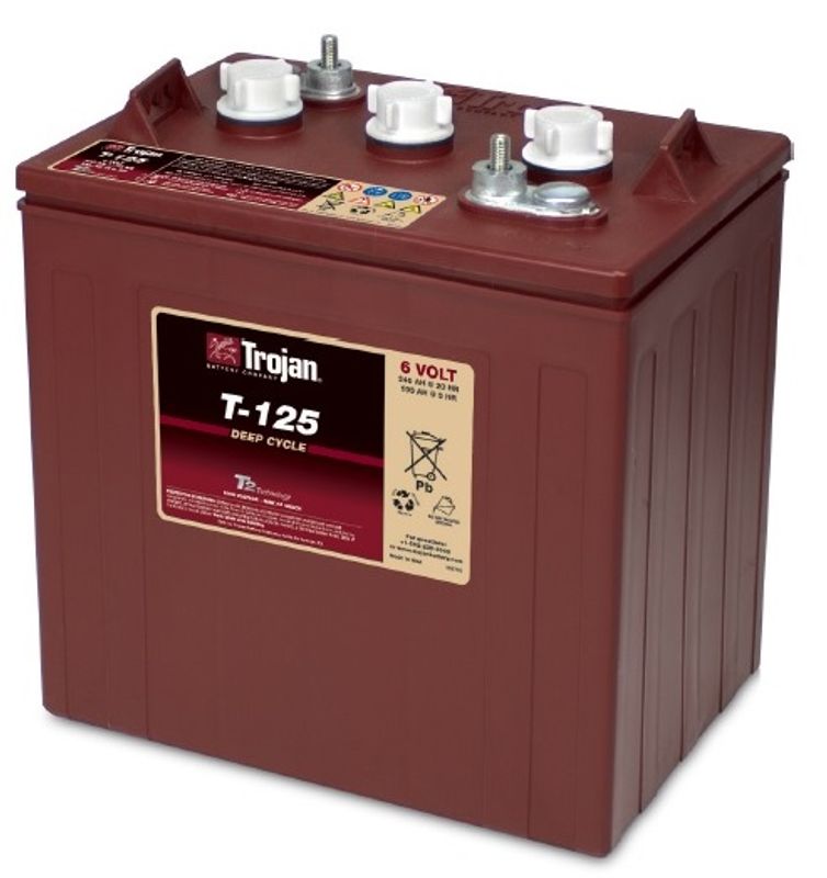 TROJAN Deep Cycle Traksjonsbatteri 6V 240AH (262x181x283mm) +dia