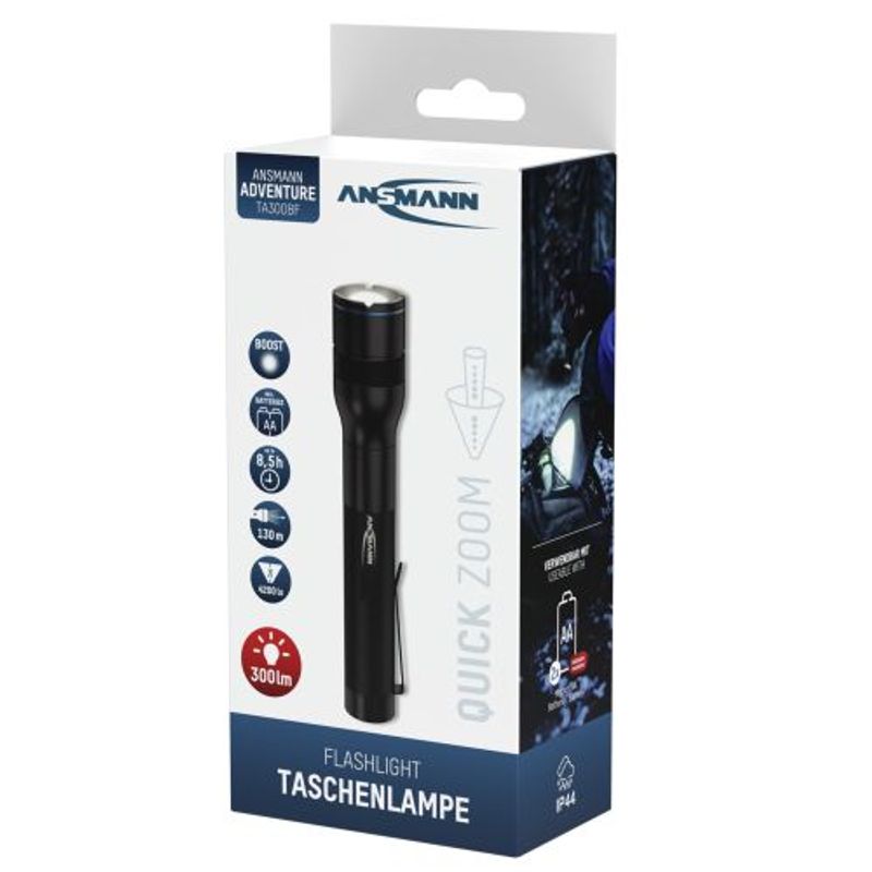 LED-lommelykt Adventure TA300BF batteridrevet
