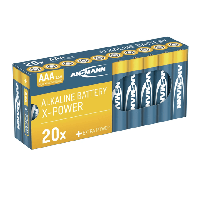 Hovedbilde Ansmann AAA batteri alkaline 20pk.