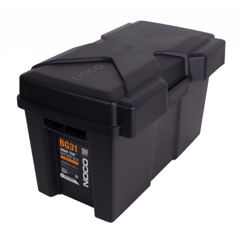 Batterikasse 372x185x205mm (innvendig) plast stor