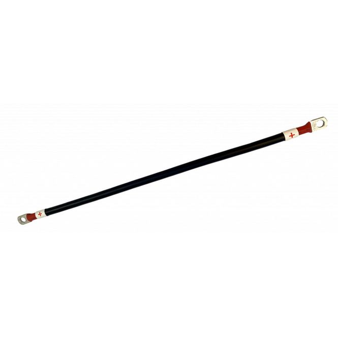 Hovedbilde Batterikabel 25mm2 med 8mm øyer 20cm - PLUSS (rød)