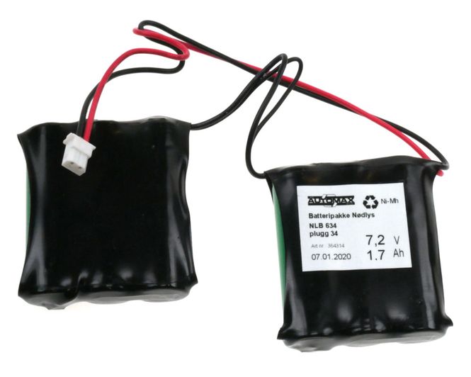Hovedbilde NLB 634 7,2V-1,7Ah 2Rx3 
