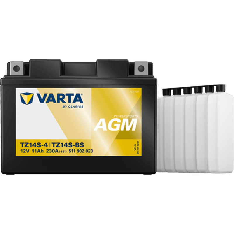  VARTA TTZ14S-BS AGM MC Batteri 12V 11AH 230CCA (150x87x110mm) +
