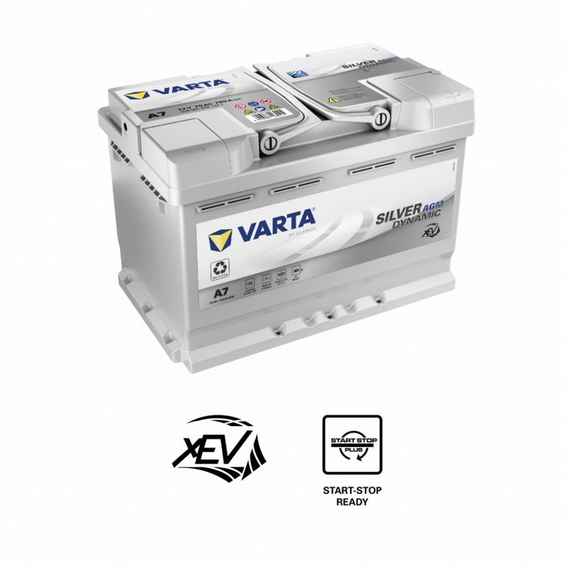 VARTA E39 - VARTA  A7 Silver Dynamic AGM Batteri 12V 70AH 760CCA