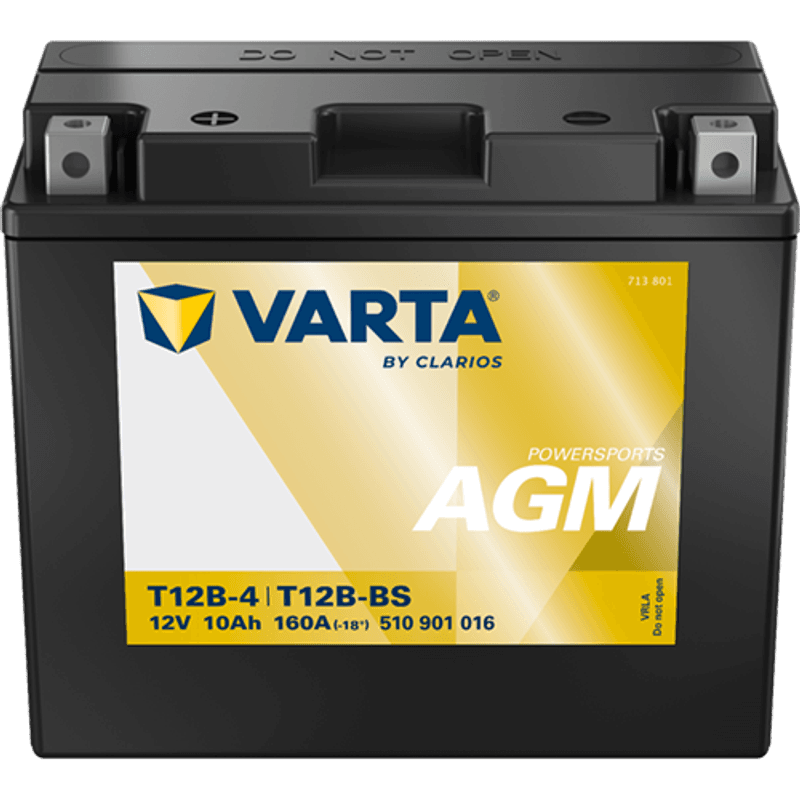  VARTA YT12B-BS AGM MC Batteri 12V 12AH 215CCA (151x70x131mm) +v
