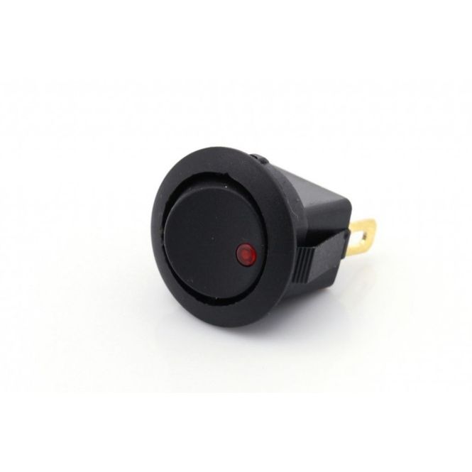 Hovedbilde Mini vippebryter 12V / 16A LED rød på-av