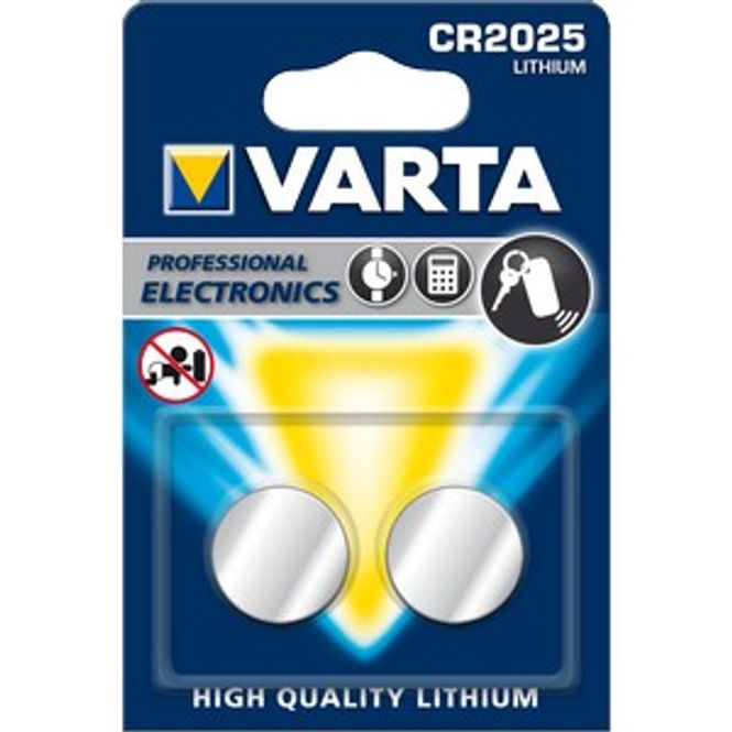 Hovedbilde VARTA Lithium CR2025 3V 2-Pakning