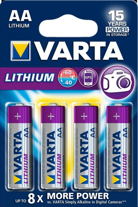 Hovedbilde VARTA Lithium AA 1,5V 4-pakning