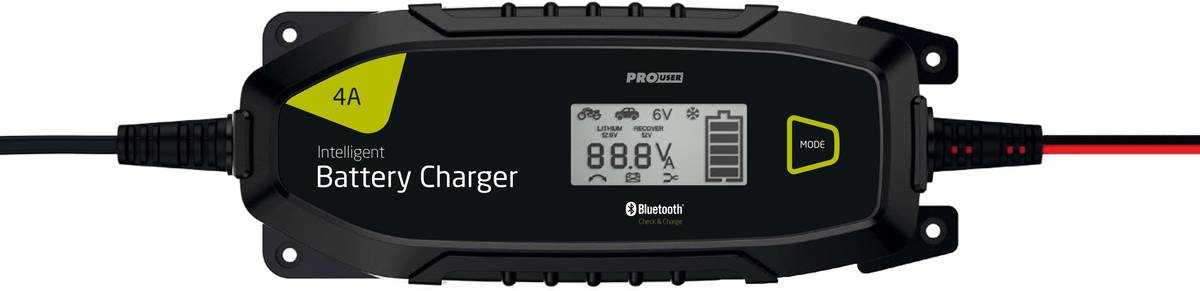 PROUSER Elektronisk 6V/12V 4A m/ Bluetooth