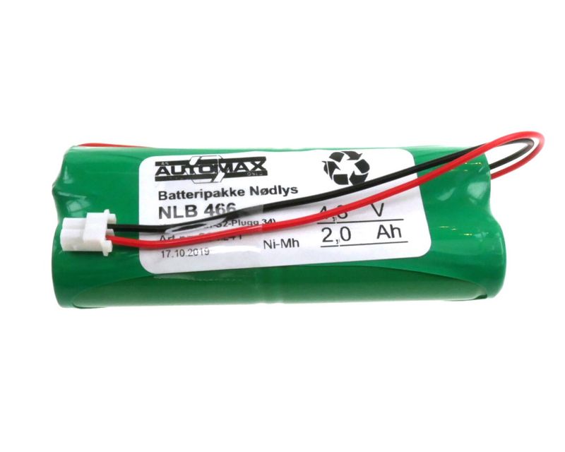 NLB 466 4,8V-2,0Ah-S2-Plugg 34