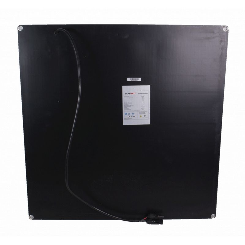 SKANBATT Fleksibelt Solcellepanel 75W - ETFE - 670x670x3mm