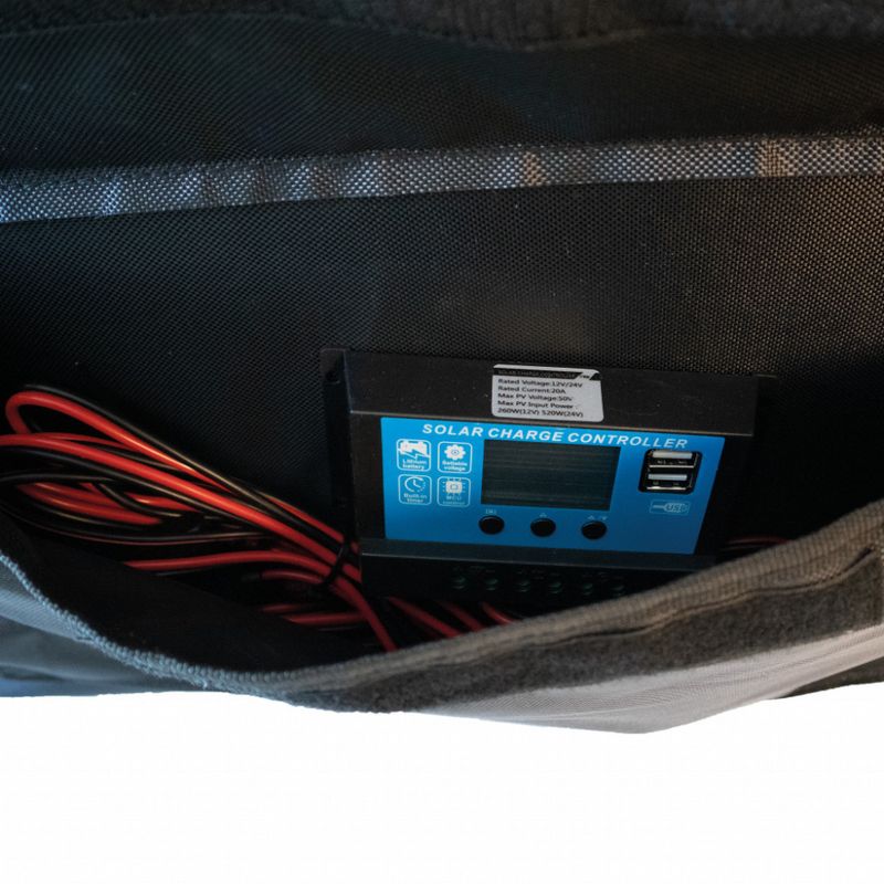 SKANBATT Sammenleggbart Solcellepanel 120W m/regulator