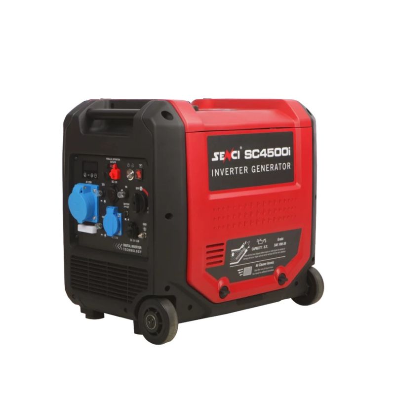SENCI SC4500i Inverter Aggregat - Bensin - Max 4500W - ATS / Relestyring - Elektrisk start