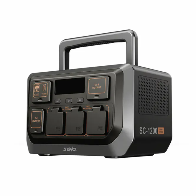 Hovedbilde SENCI Lithium LPS 1152Wh Power Station med 1200W (2400W) sinus inverter