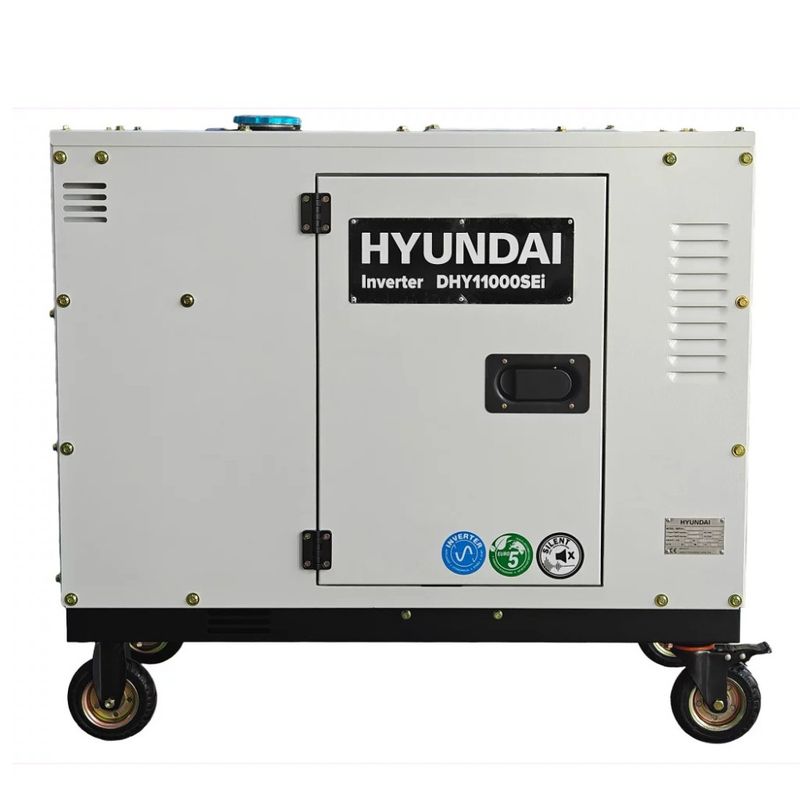 HYUNDAI DHY11000SEi Diesel Inverter Strømaggregat 8000W - Elektrisk start - Forvarming - ATS