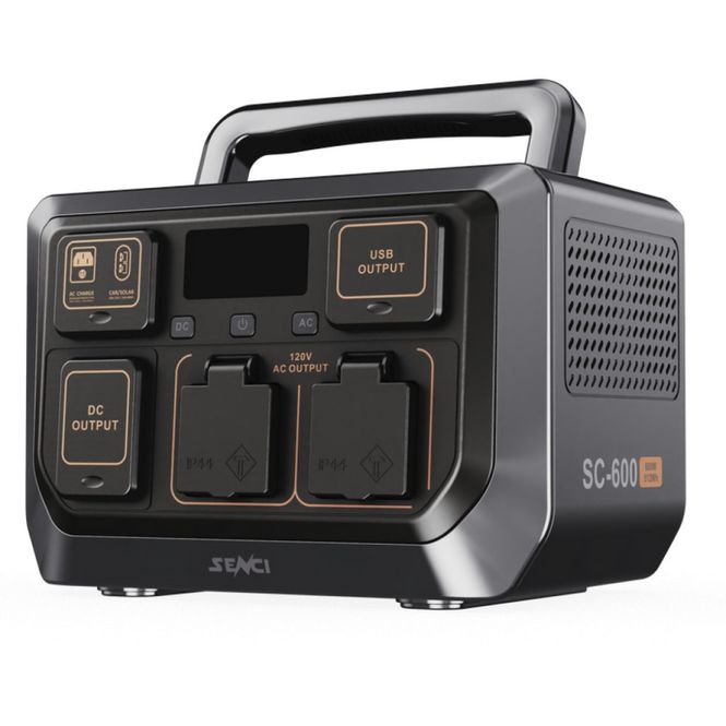 Hovedbilde SENCI Lithium LPS 512Wh Power Station med 600W (1200W) sinus inverter