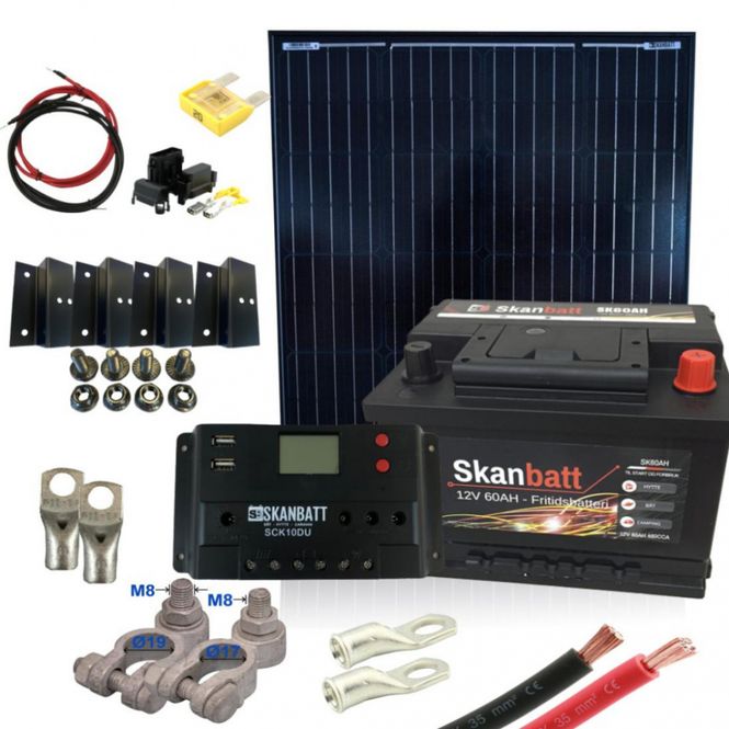 Hovedbilde Batteripakke til aggregat Basic med solcelle